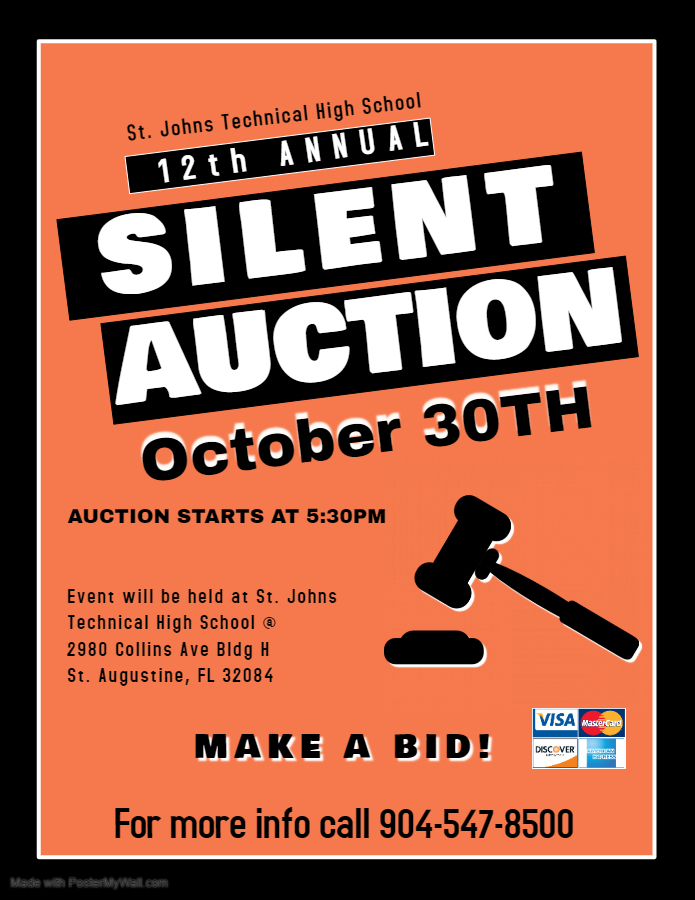 Silent Auction Flyer 2019 St. Johns Technical High School Silent Auction Flyer 2019 St. Johns Technical High School